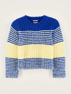 Truien|Bellerose Agond Ronde Hals Trui Butter / Lazuli