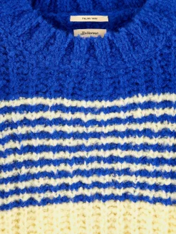 Truien|Bellerose Agond Ronde Hals Trui Butter / Lazuli