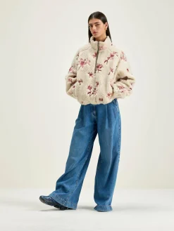 Bekijk Alles|Sweatshirts|Bellerose Alixe Teddy Sweatshirt Ecru