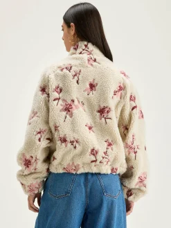 Bekijk Alles|Sweatshirts|Bellerose Alixe Teddy Sweatshirt Ecru