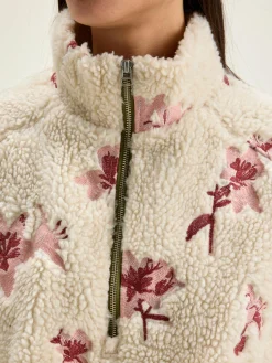 Bekijk Alles|Sweatshirts|Bellerose Alixe Teddy Sweatshirt Ecru