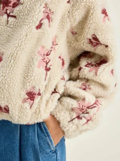Bekijk Alles|Sweatshirts|Bellerose Alixe Teddy Sweatshirt Ecru
