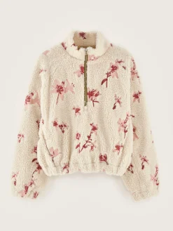 Bekijk Alles|Sweatshirts|Bellerose Alixe Teddy Sweatshirt Ecru