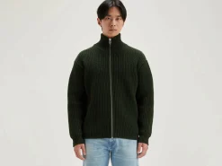 Bekijk Alles|Truien|Bellerose Allip Trui Met Rits Dark olive