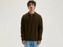 Bekijk Alles|Truien|Bellerose Allos Polo-style Trui Olive