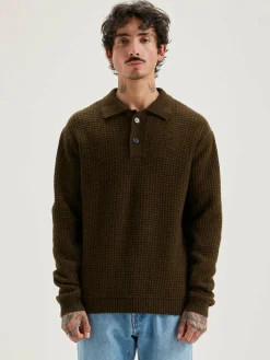 Bekijk Alles|Truien|Bellerose Allos Polo-style Trui Olive