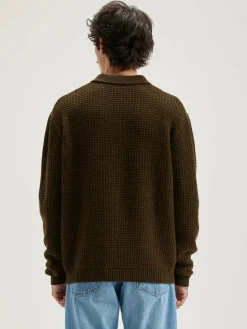 Bekijk Alles|Truien|Bellerose Allos Polo-style Trui Olive