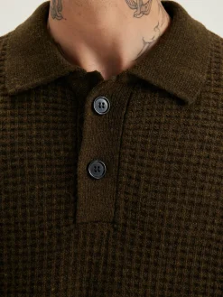 Bekijk Alles|Truien|Bellerose Allos Polo-style Trui Olive