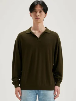 Bekijk Alles|Truien|Bellerose Alot Polo-style Trui Olive