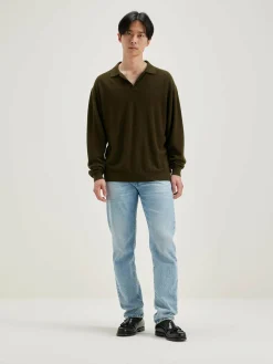 Bekijk Alles|Truien|Bellerose Alot Polo-style Trui Olive