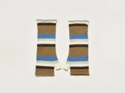 Bekijk Alles|Handschoenen|Bellerose Amain Vingerloze Handschoenen Ocean / Off white / Tan