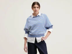 Bekijk Alles|Truien|Bellerose Anglet Ronde-hals Trui Gitane / Vintage white