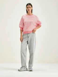 Truien|Bellerose Anglet Ronde-hals Trui Corail / Vintage white