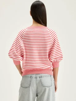 Truien|Bellerose Anglet Ronde-hals Trui Corail / Vintage white