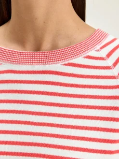 Truien|Bellerose Anglet Ronde-hals Trui Corail / Vintage white