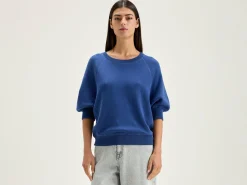 Truien|Bellerose Anglet Ronde-hals Trui Blue jeans