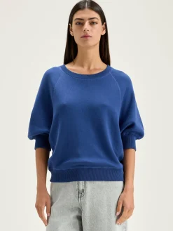 Truien|Bellerose Anglet Ronde-hals Trui Blue jeans