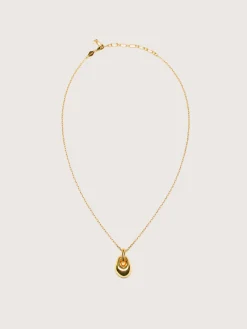 Juwelen|Anni Lu Golden Pebble Halsketting