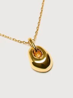 Juwelen|Anni Lu Golden Pebble Halsketting