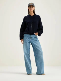 Bekijk Alles|Truien|Bellerose Asedi Cardigan Met Rits Navy