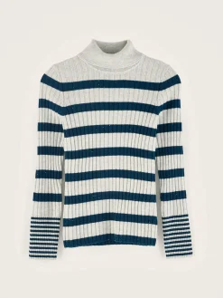 Truien|Bellerose Ayre Hoge Hals Trui Blue jeans / Multicolor