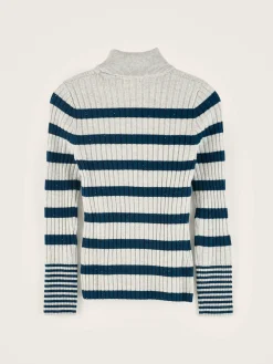 Truien|Bellerose Ayre Hoge Hals Trui Blue jeans / Multicolor