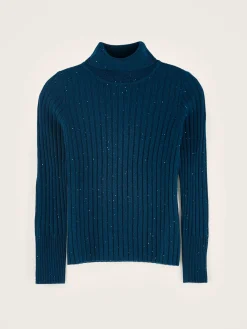 Truien|Bellerose Ayre Hoge Hals Trui Blue jeans