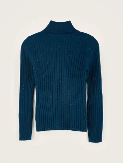 Truien|Bellerose Ayre Hoge Hals Trui Blue jeans