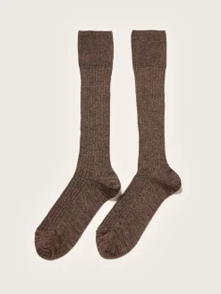 Bekijk Alles|Sokken|Bellerose Bosita Kniekousen Chestnut