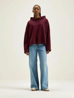 Bekijk Alles|Sweatshirts|Bellerose Cate Hoodie Wine