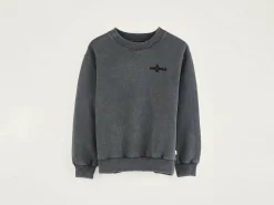 Sweatshirts|Bellerose Chami Ronde Hals Sweatshirt Black sand