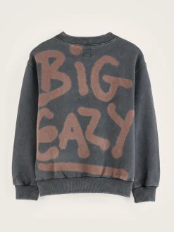 Sweatshirts|Bellerose Chami Ronde Hals Sweatshirt Black sand