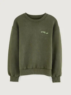 Sweatshirts|Bellerose Chami Ronde Hals Sweatshirt Moss