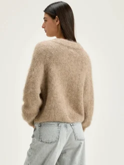 Bekijk Alles|Truien|Bellerose Daruz Cropped Trui Beige mélangé