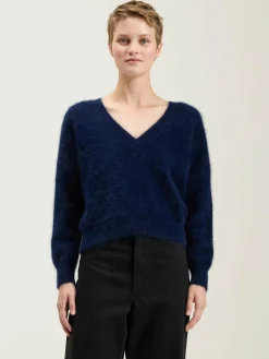 Truien|Bellerose Datair Angora-mix Vest Navy