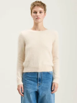 Bekijk Alles|Truien|Bellerose Datti Angora-mix Trui Parchemin