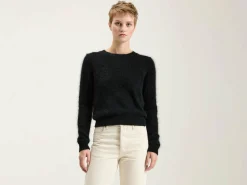 Truien|Bellerose Datti Angora-mix Trui Off black