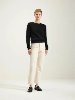 Truien|Bellerose Datti Angora-mix Trui Off black
