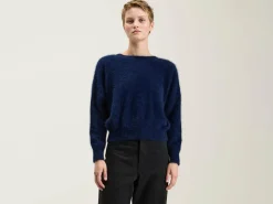 Truien|Bellerose Datti Angora-mix Trui Navy