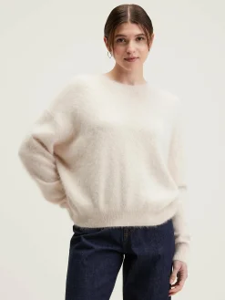 Bekijk Alles|Truien|Bellerose Datus Angora-mix Trui Parchemin