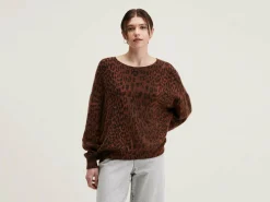 Truien|Bellerose Datus Angora-mix Trui Coffee