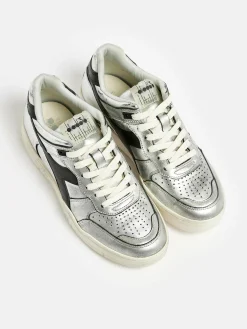 Bekijk Alles|Sneakers|Diadora B.560 Silver Used Voor Vrouwen