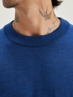 Bekijk Alles|Truien|Bellerose Dilliv Ronde Hals Trui Blue mix