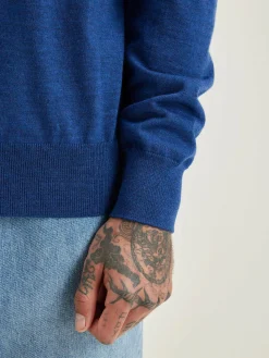 Bekijk Alles|Truien|Bellerose Dilliv Ronde Hals Trui Blue mix