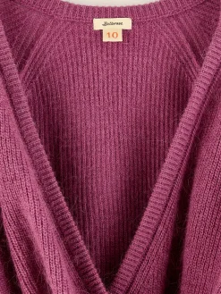 Truien|Bellerose Dioph V-hals Wikkelcardigan Lychee