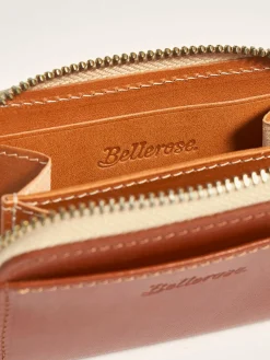 Kleine Lederwaren|Bellerose Dolhy Portemonnee Met Rits Cognac