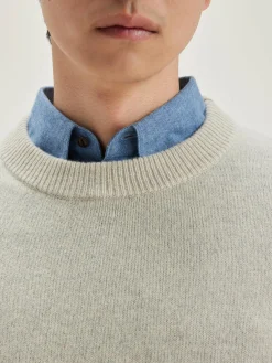 Bekijk Alles|Truien|Bellerose Donoon Ronde Hals Trui Oyster