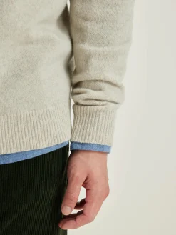 Bekijk Alles|Truien|Bellerose Donoon Ronde Hals Trui Oyster