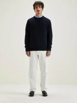 Bekijk Alles|Truien|Bellerose Donoon Ronde Hals Trui Navy