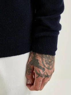 Bekijk Alles|Truien|Bellerose Donoon Ronde Hals Trui Navy